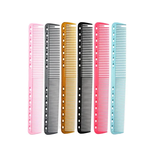 Peines profesionales para el cabello, 7 colores, barbero, peluquería, cepillo para cortar el cabello, herramienta de estilismo para el cuidado del cabello de salón profesional