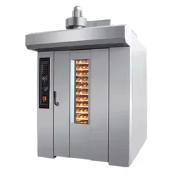 Gas Diesel Electric Industrial Rotary Oven for Bakery Sale Bread Baking, Commercial 8 16 32 64 Pallet Rack Rotary Oven