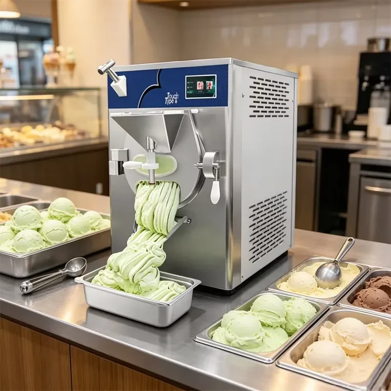 for Commercial Automatic Adjustable Speed Hard Ice Cream Machine Large Capacity New 304 Stainless Steel Italian Ice Cream