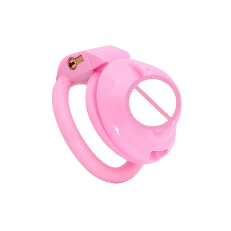 New Pink Chastity Cock Cage For Men Sissy Bondage Chastity Devices Penis Cage Abstinence Lock Ring Penis BDSM Gay Adult SexToys