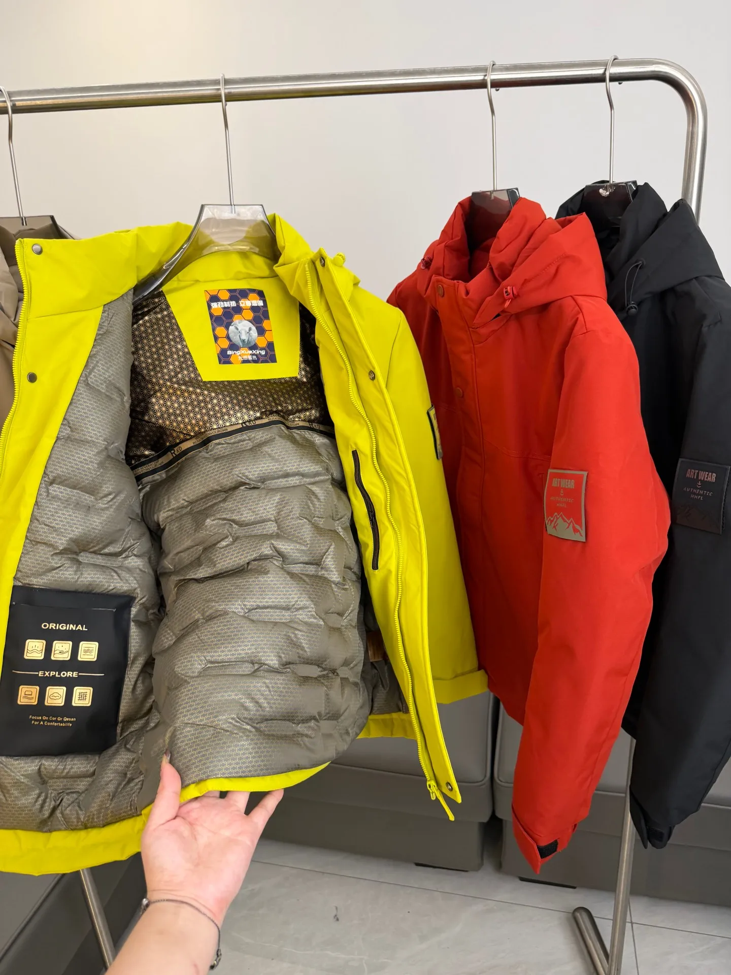 

Outdoor aphene Wool Fill Climbing Jaet Soft ell Cotton Coat for Men And Women Autumn Winter Faion Urban Sle Zipper