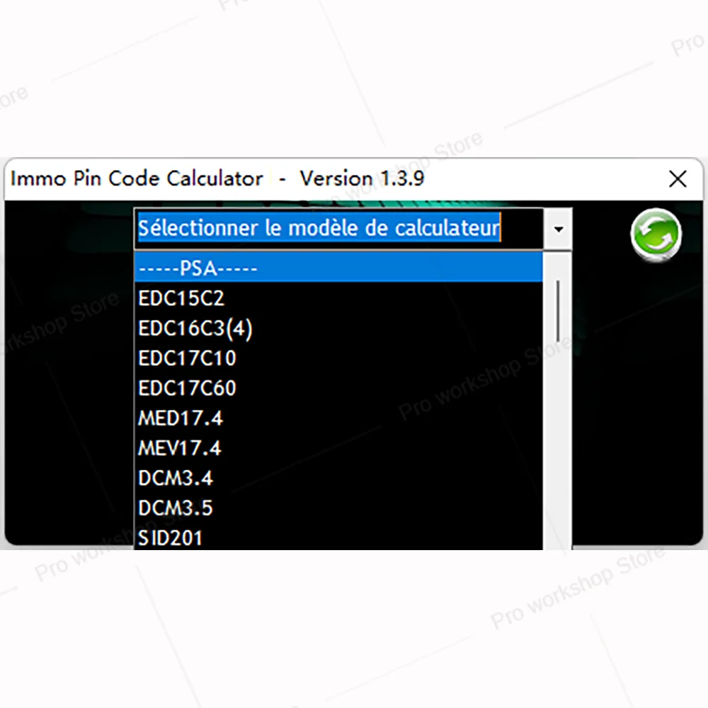 IMMO Pin Code Calculator V1.3.9 Cars software for Psa Opel Fiat Vag Unlocked PIN code on many PSA ecu can be decoded by dumping