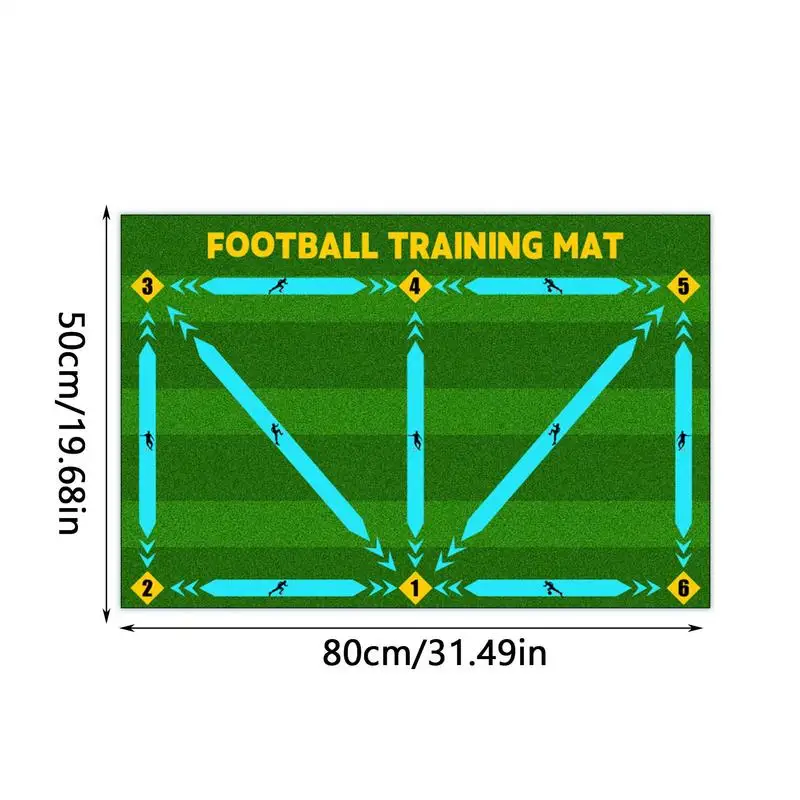 Estera de Entrenamiento de fútbol, esteras de juego de fútbol multiusos, estera de entrenamiento de empeine de agilidad, estera de entrenamiento de fútbol portátil