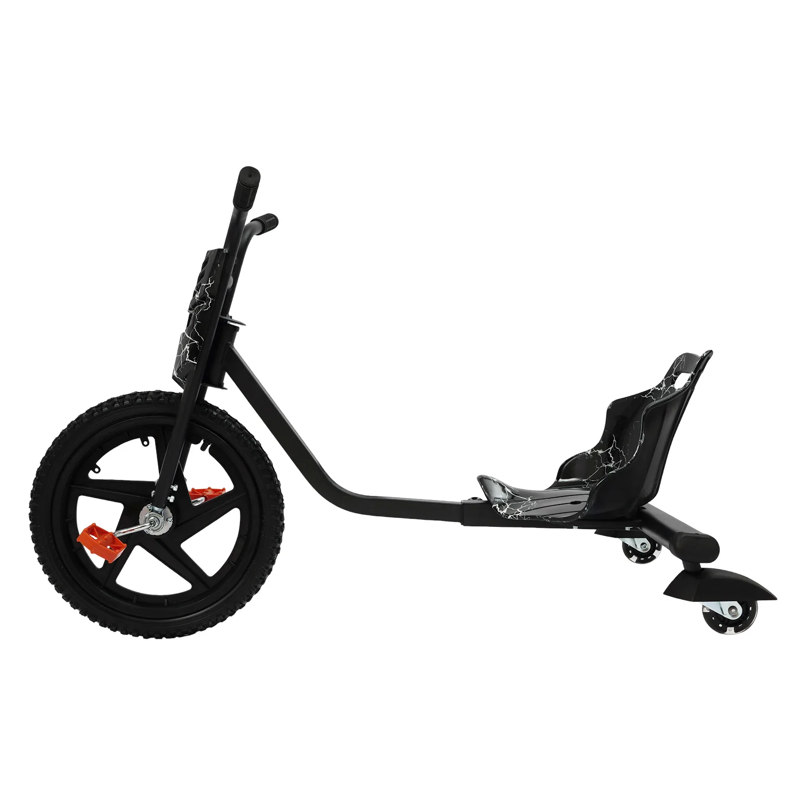 Kinder-Dreirad, Pedal-Dreirad, nicht angetrieben, Drift-Kart, Balance-Auto, Drifting Scooter Drifter für 6 Jahre – Detail 4