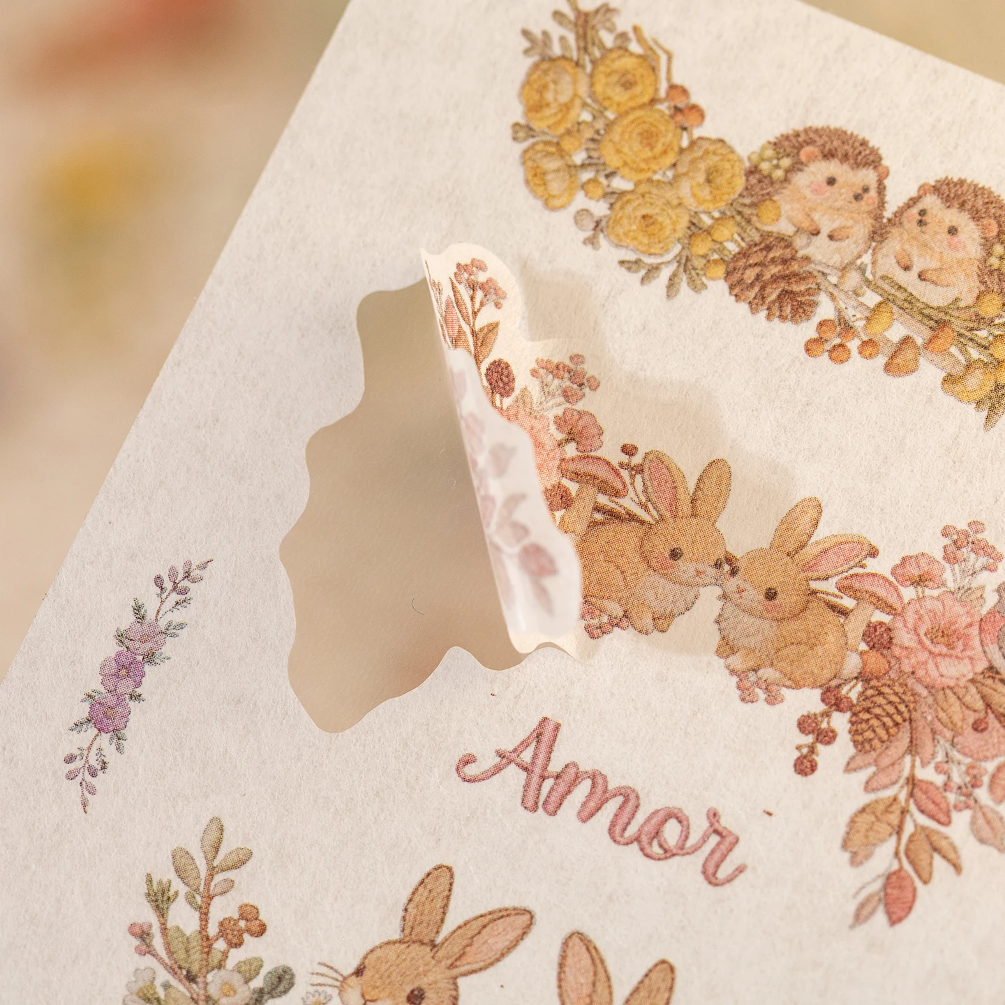 JIANQI 10sheets Flower garland Flower horn Sticker book DIY Scrapbooking Collage Decor Junk Journal Aesthetics Stickers