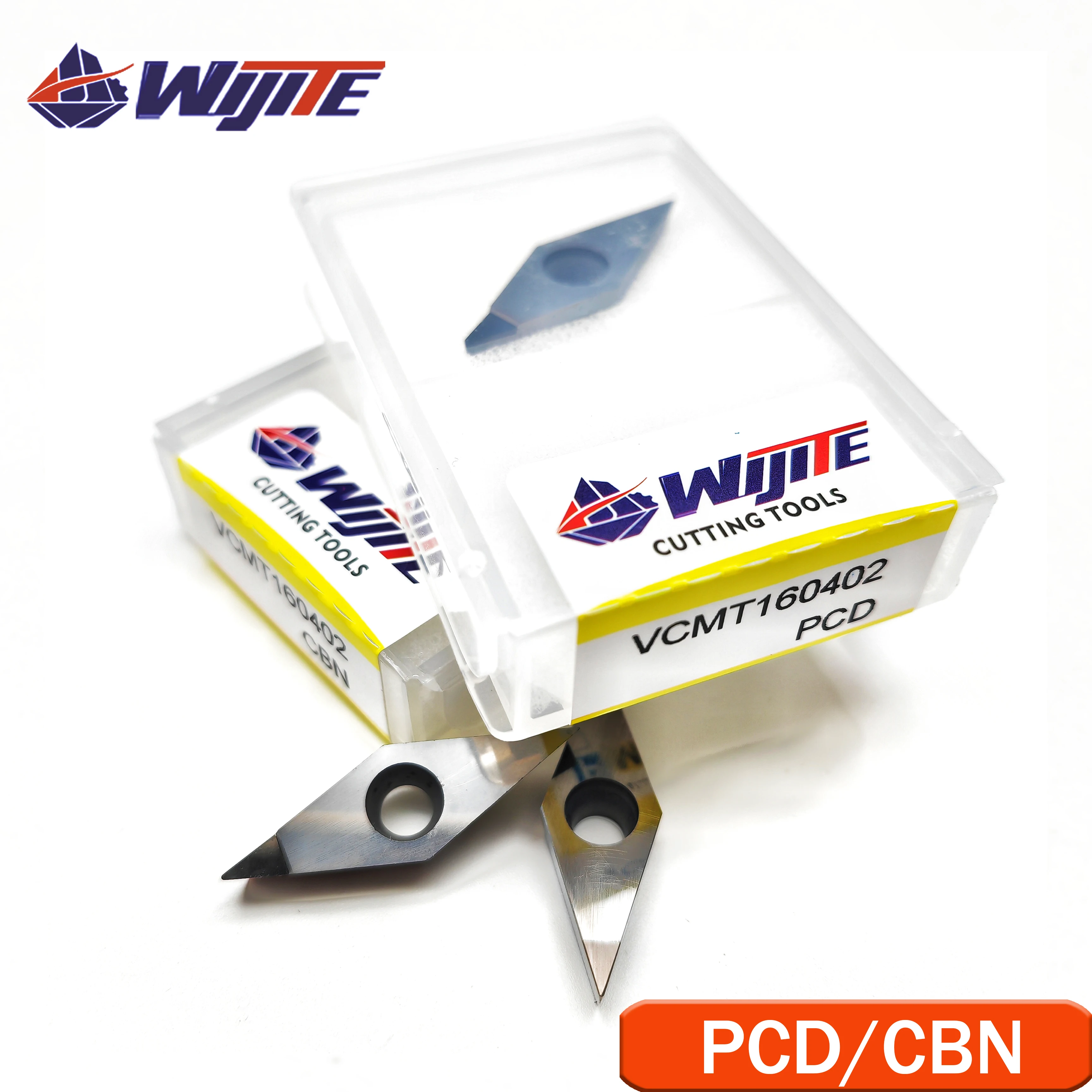 VCMT VCGT VCGW 1103 1604 VBMT VBGT VBGW 1604, herramienta PCD Proceso de aluminio, cobre y fibras de carbono, herramienta CBN Mango de acero duro