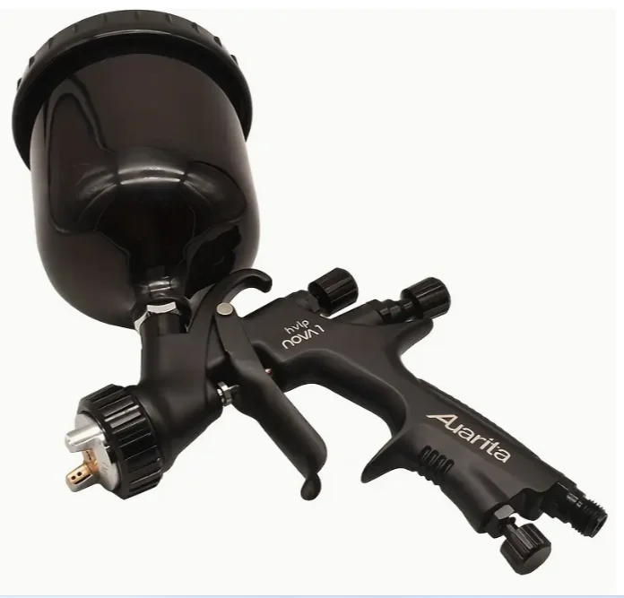 

NOVA 1 Original Auarita Spray Gun LVMP Nozzle 1.3mm Gravity Feed Black 600ml