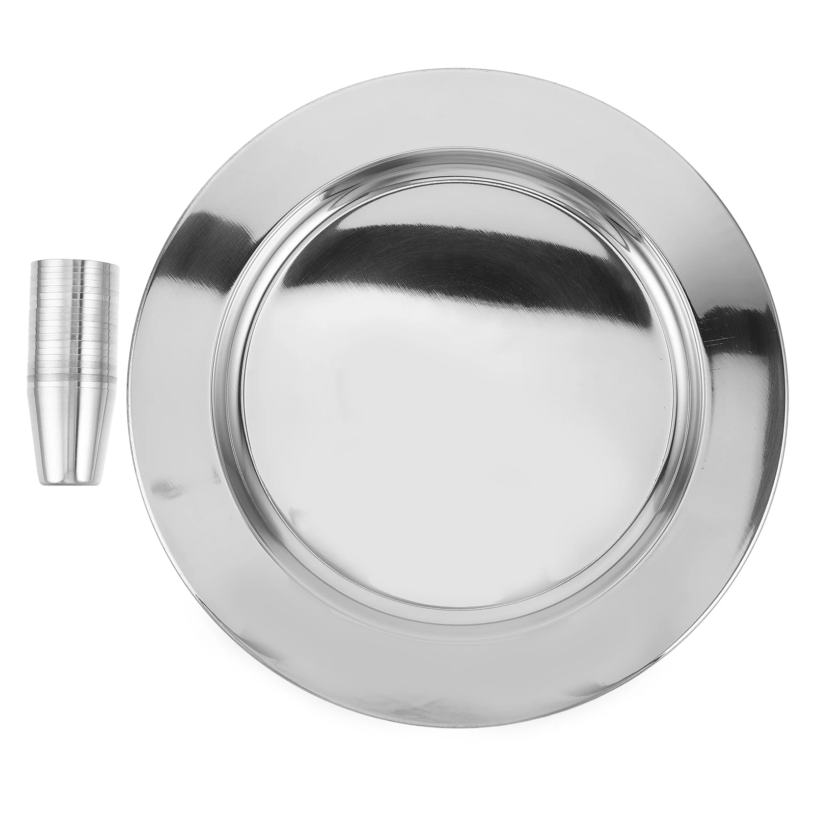 

1Set Communion Cups Stainless Steel Meticulously Finished Smooth Edges Safety Comfort Refined Experience Holy Rituals