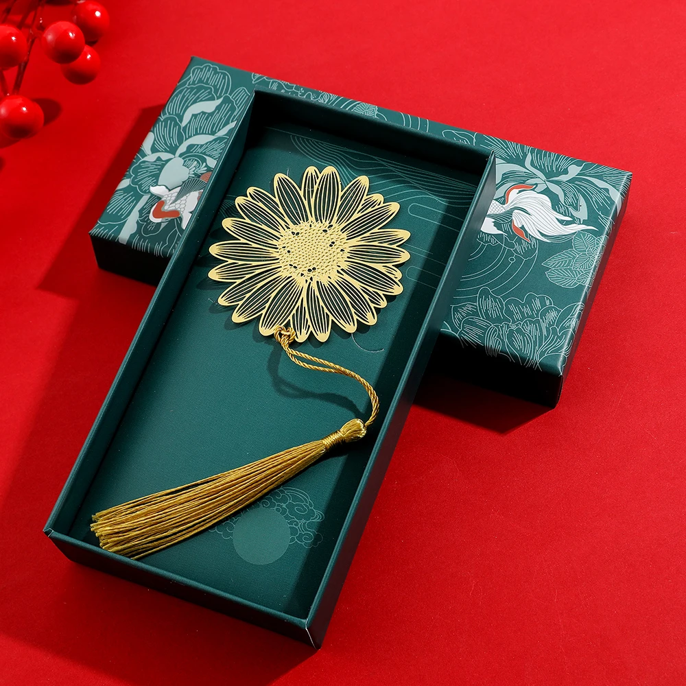 Handgefertigtes Lesezeichen im chinesischen Stil, goldene Rose, Lotusblume, Lesezeichen, Lesemarker für Buchliebhaber, Geschenke für Freunde, Sammlung – Detail 10