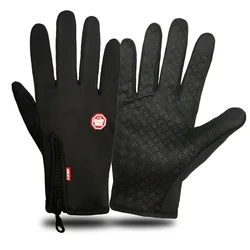 Gants de moto thermiques imperméables pour hommes et femmes, gants de ski chauds, gants de course, gants de sports de plein air pour hommes, hiver