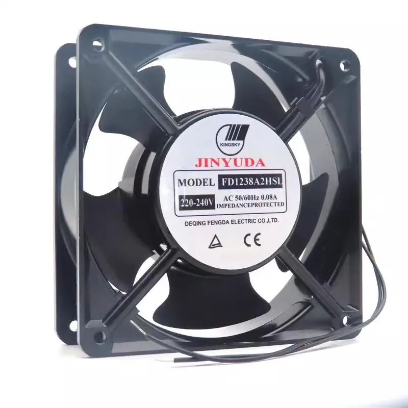 JINYUDA FD1238A2HSL HBL 220V 12038 Cabinet Cooling Fan 12CM Axial Flow Fan