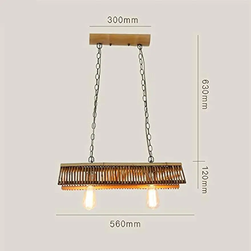 Pendant Lamp Chandelier Creative Country Chandelier Bamboo Art Handmade Lamp Inn Bed and Breakfast Hot Pot Restaurant