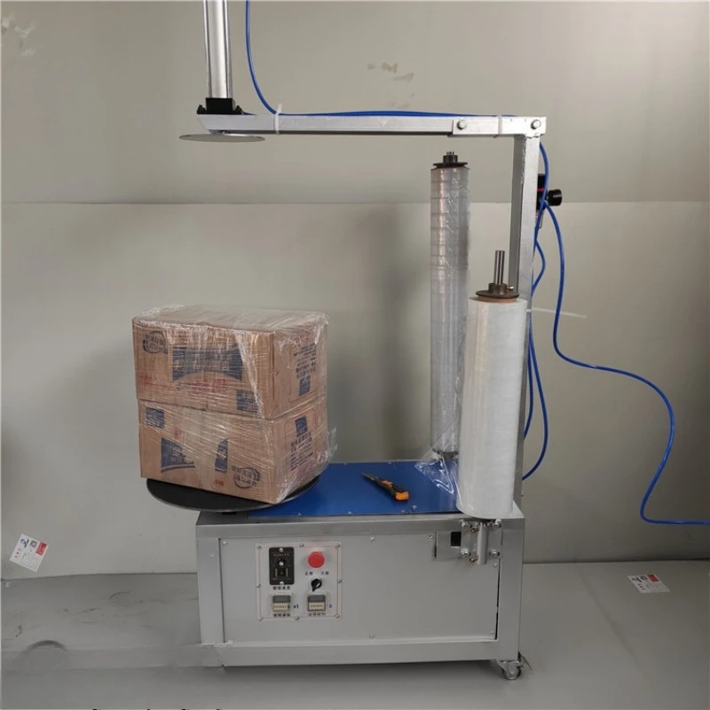 

Winding film baler, stretch film wrapping machine, carton wrapping machine