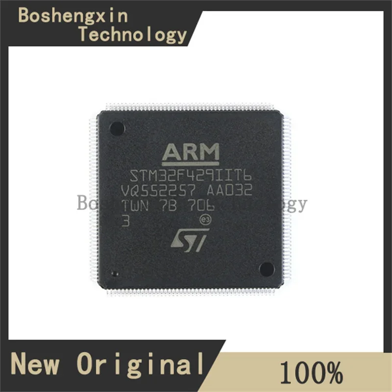 1Pcs STM32F429IIT6 With 2 MB Flash, 180 MHz CPU, ART Accelerator, Chrom-ART Accelerator, TFT, FMC with SDRAM and TFT LQFP176