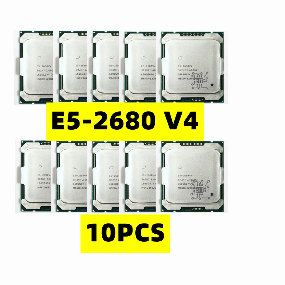 processador cpu xeon e5 2680v4 240 ghz 14 nucleos 35m 14nm e52680 v4 fclga20113 tpd 120w 10 unidades 01