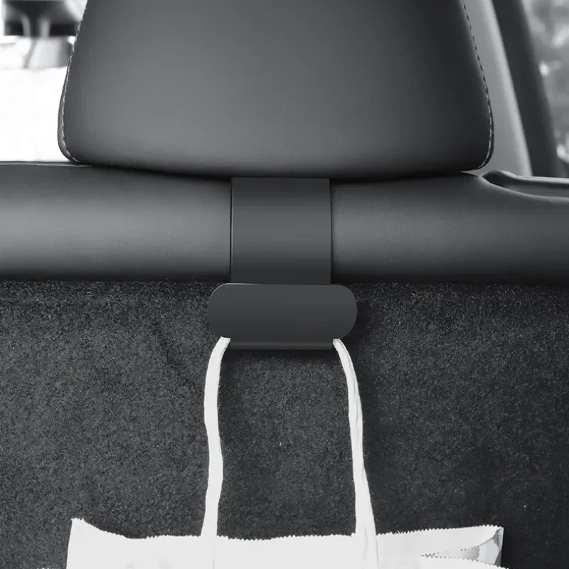 2pcs Rear Headrest Hook for Tesla Model Y Organizer Center Console Head Rest Storage Accessories Bag Umbrella Trunk Hanger