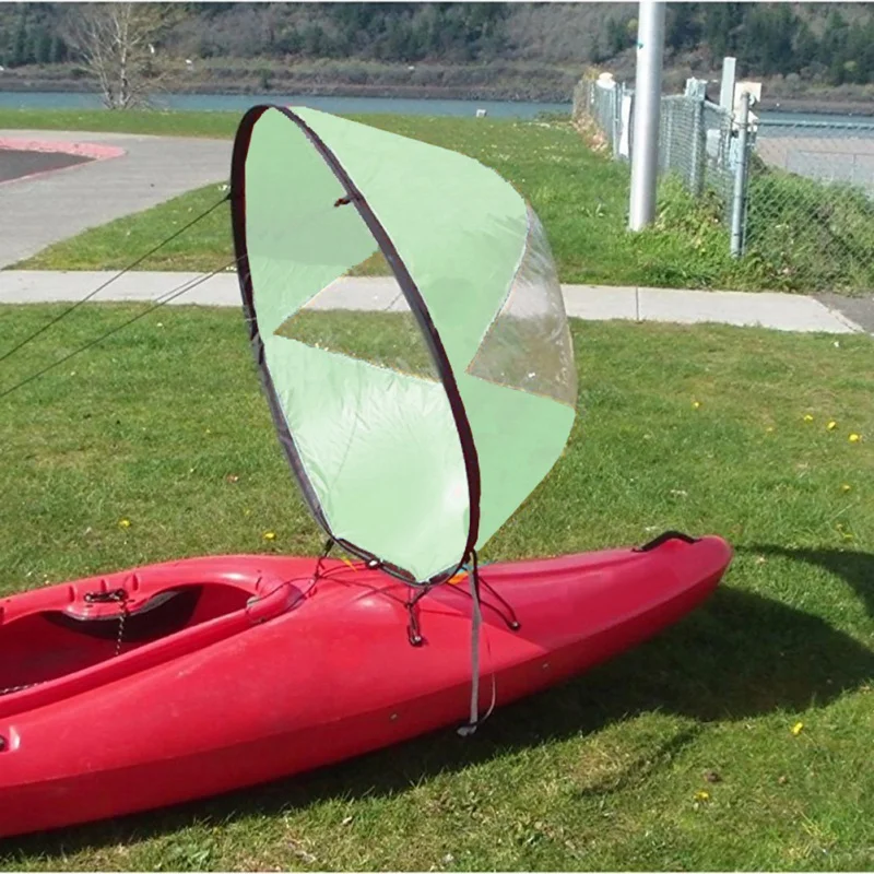 

Foldable Surfling Kayak Boat Wind Sail Sup Paddle Board Sailing Canoe Stroke Wind Paddle Rowing Boats Wind With Clear Window