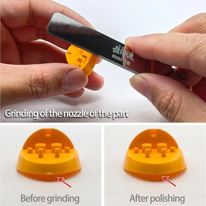 الملف الزجاجي الدقيق مع تلميع المقبض المضاد للتشطيب النموذج التفصيلي #5