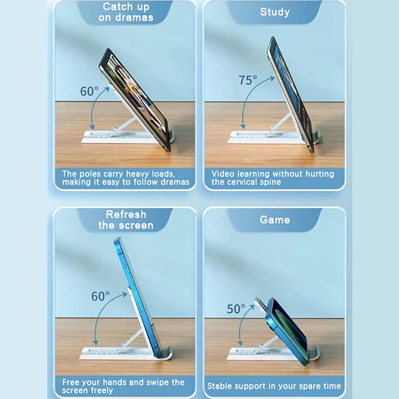 Opvouwbare Desktop Telefoon Houder Draagbare Mini Moblie Telefoon Stand Foriphone/Xiaomi/Samsung Mobiele Telefoon Ondersteuning Telefoon Houder