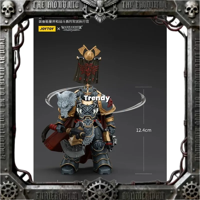 

JOYTOY Warhammer 40K 1/18 экшн-фигурка Space Wolves Lepion Praetor с мощным топором и боевым щитом, модель игрушки