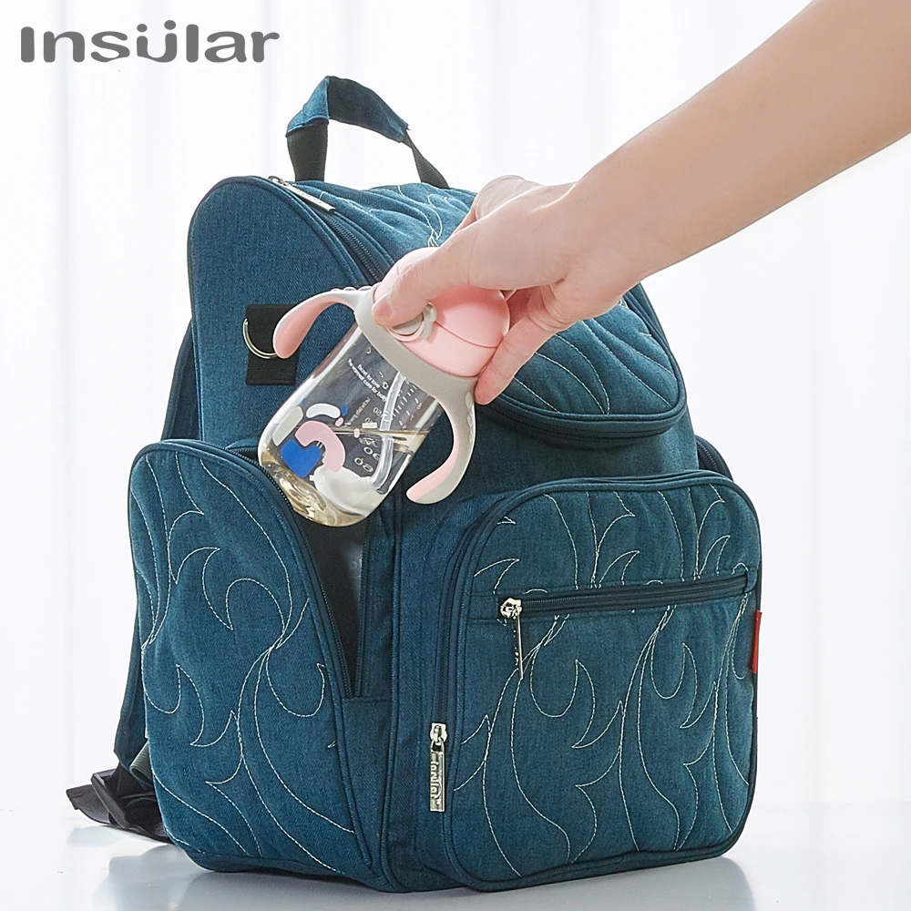 Mummy Maternity Diaper Nappy Backpack Large Capacity Mommy Stroller Travel Backpack Nursing Bag for Baby Care Womens Fashion Bag