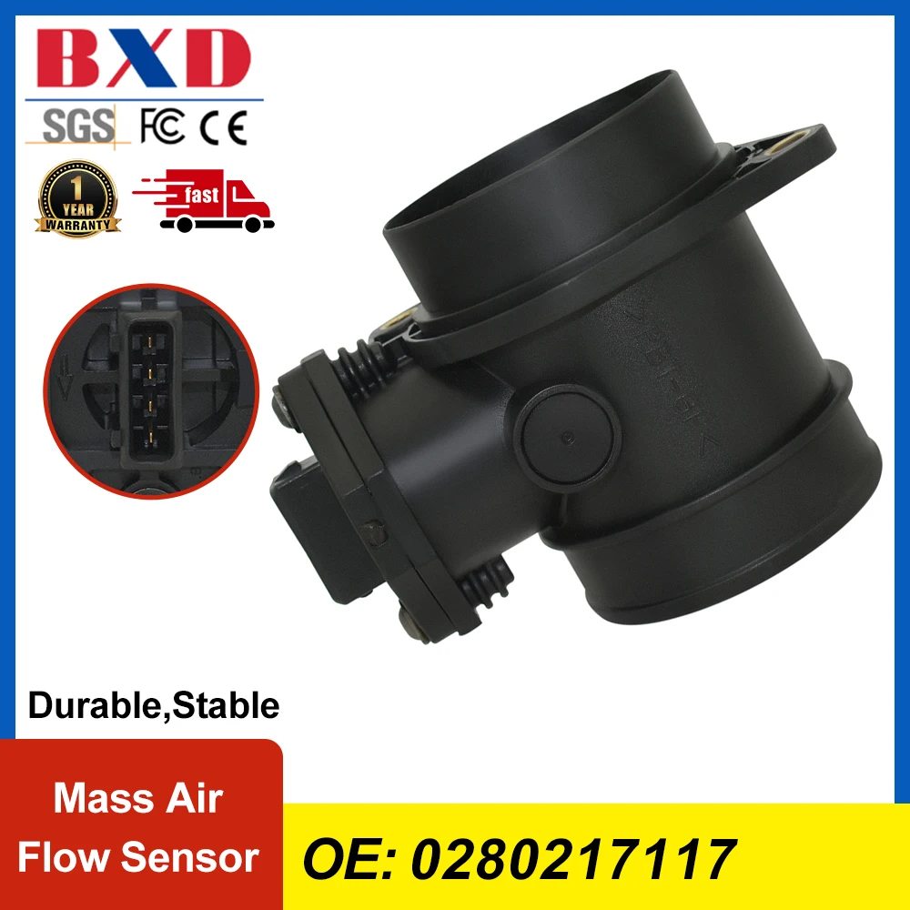 MAF Mass Air Flow Sensor 0280217117 037906461C For Audi A3 A4 A6 SSeat Alhambra SSkoda Octavia VVW Bora GGolf PPassat Sharan