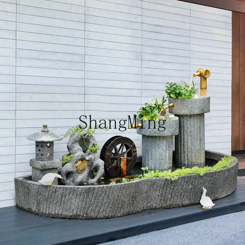 ZYY exquisite water fountain ornament outdoor garden courtyard terrace decoration rockery circulating water landscape