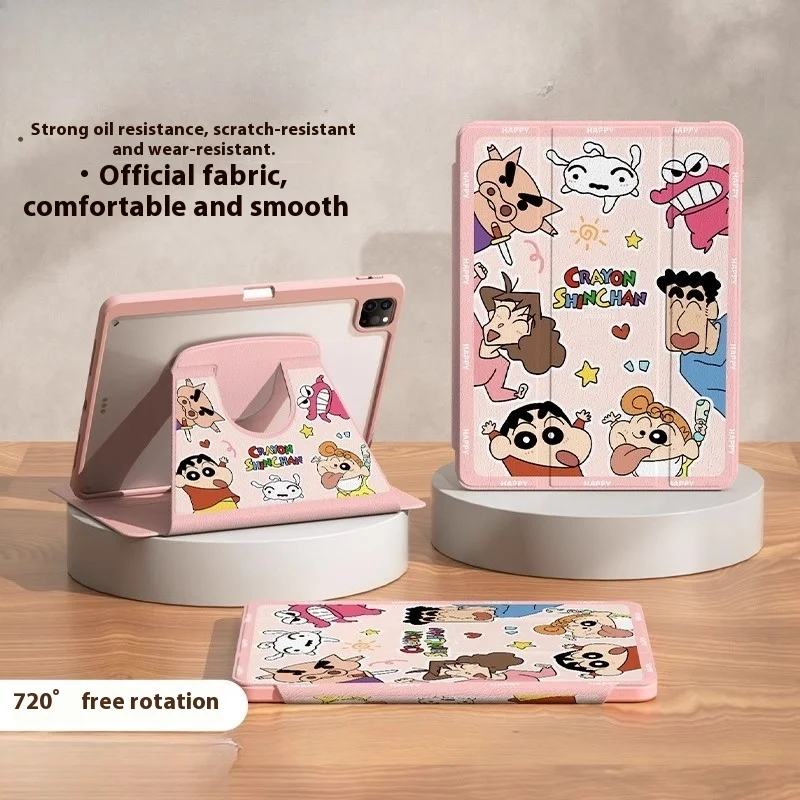 

Crayon Shin-chan For iPad Case ipad 8/9/10 10.2in A16 11in Tablet Cover Air 3 4 5 10.5in 10.9in Pro 4 5 6 12.9in Protective case