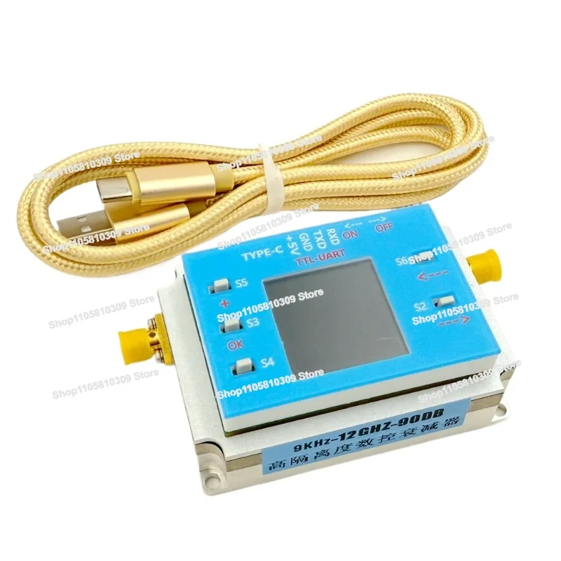 3G 6G 8G 12G Digital Programmed Attenuator 90DB Step 0.25DB High Isolation, Sensitivity Measurement