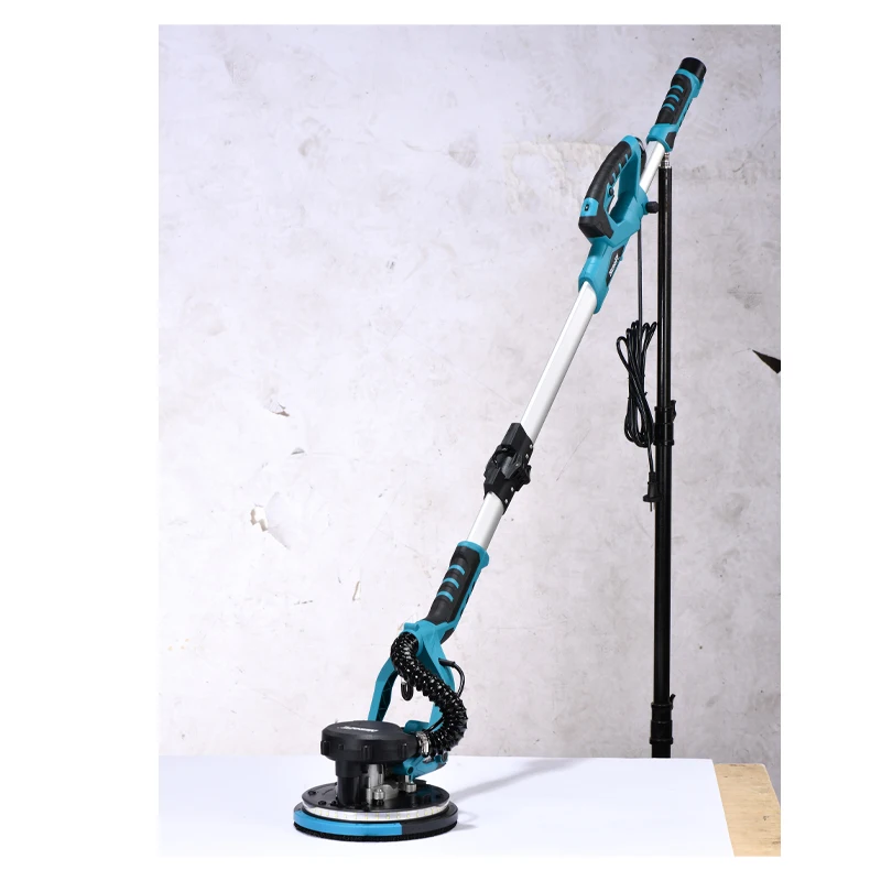 Fashion 220V DIY Industrial Electric Polishing Sander Home Use Long Pole Foldable Double Lamp Belt Wall Sandpaper Putty Tool