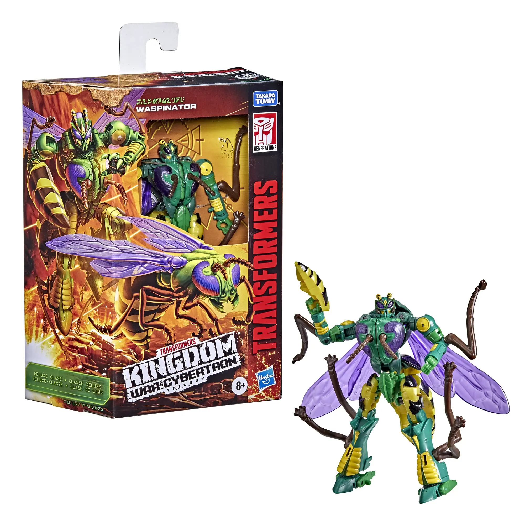 

Hasbro Transformers Toys Generations War for Cybertron: Kingdom Deluxe WFC-K34 Waspinator Action Figure 5.5-inch F0684