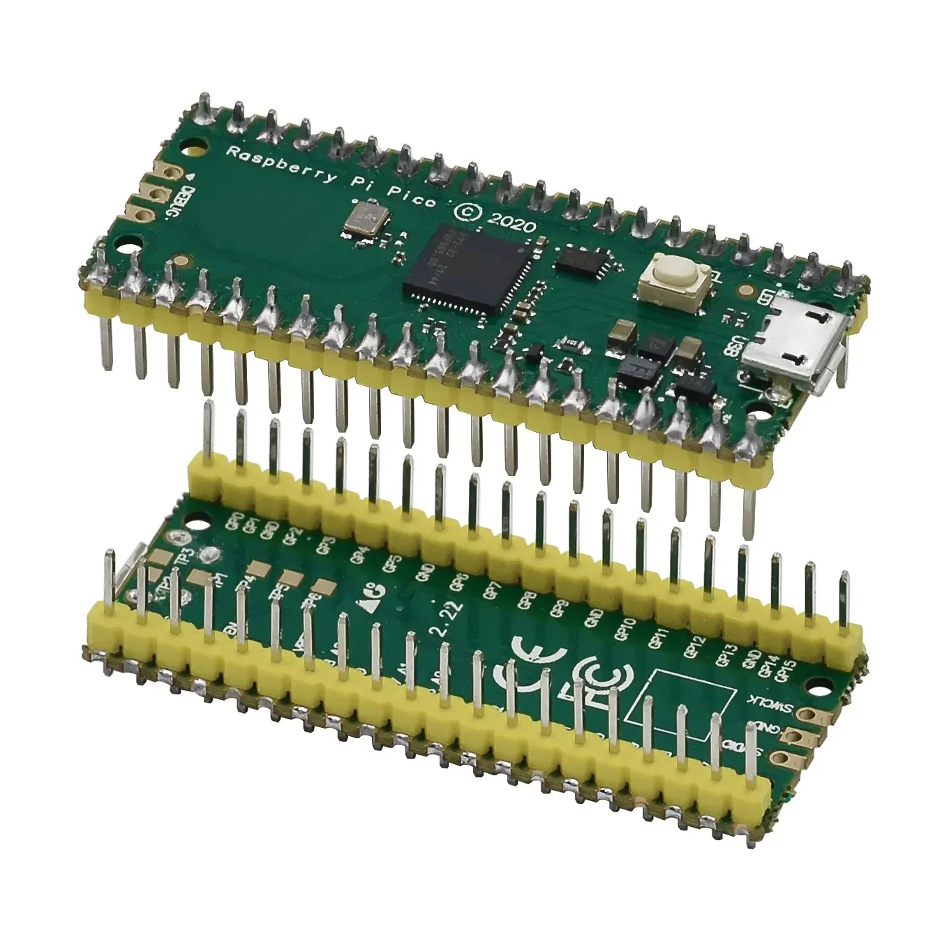 Raspberry Pi Pico – 4 Stuks, Flexibele Microcontroller Met RP2040, Dual-core ARM Cortex M0+, 133 MHz, Ondersteunt C/C++/Python