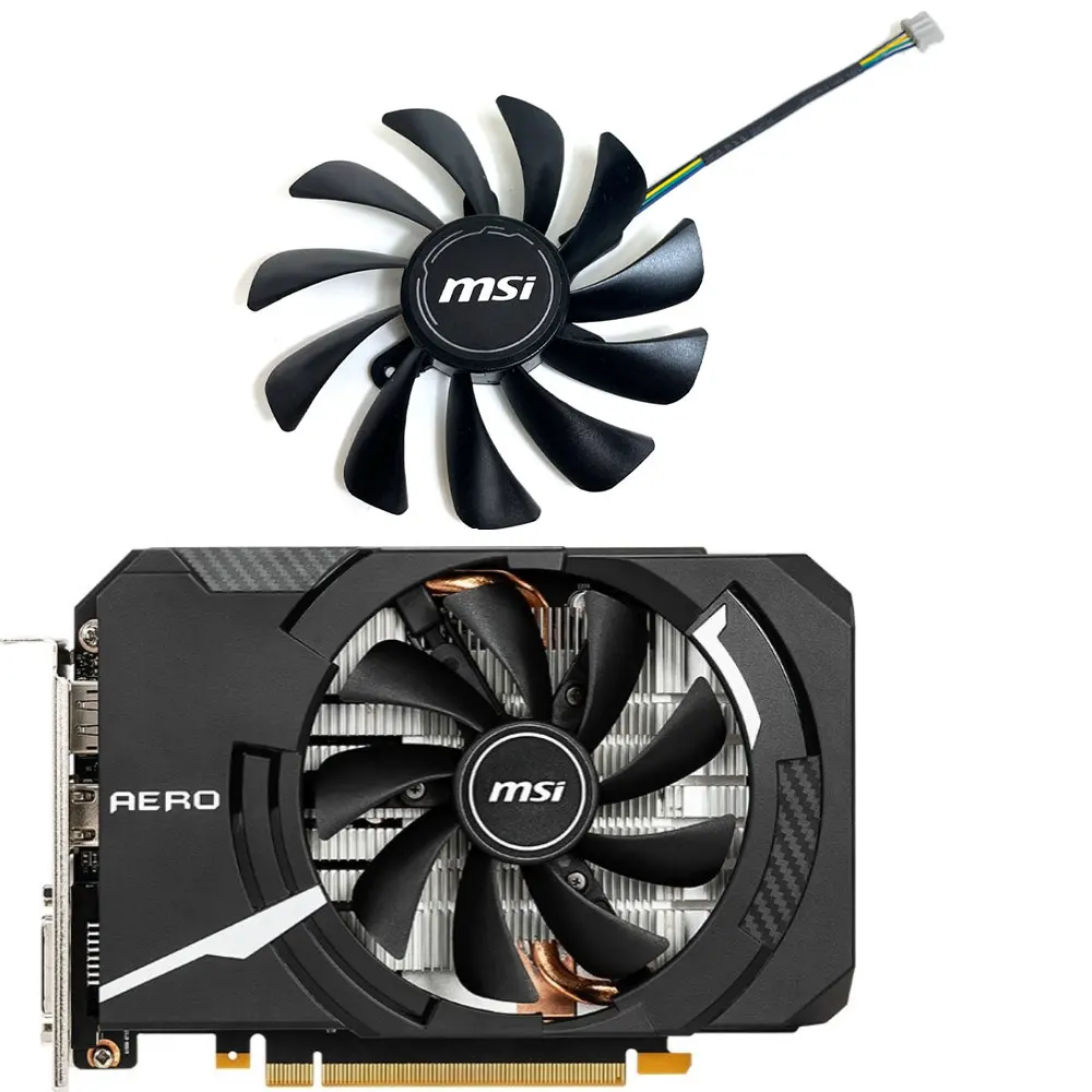 NEW 95MM GTX 1660、RTX 2060 AERO ITX GPU FAN，For MSI GTX 1660、1660S、1660Ti AERO ITX、RTX 2060、2070 AERO ITX Video card cooling fan