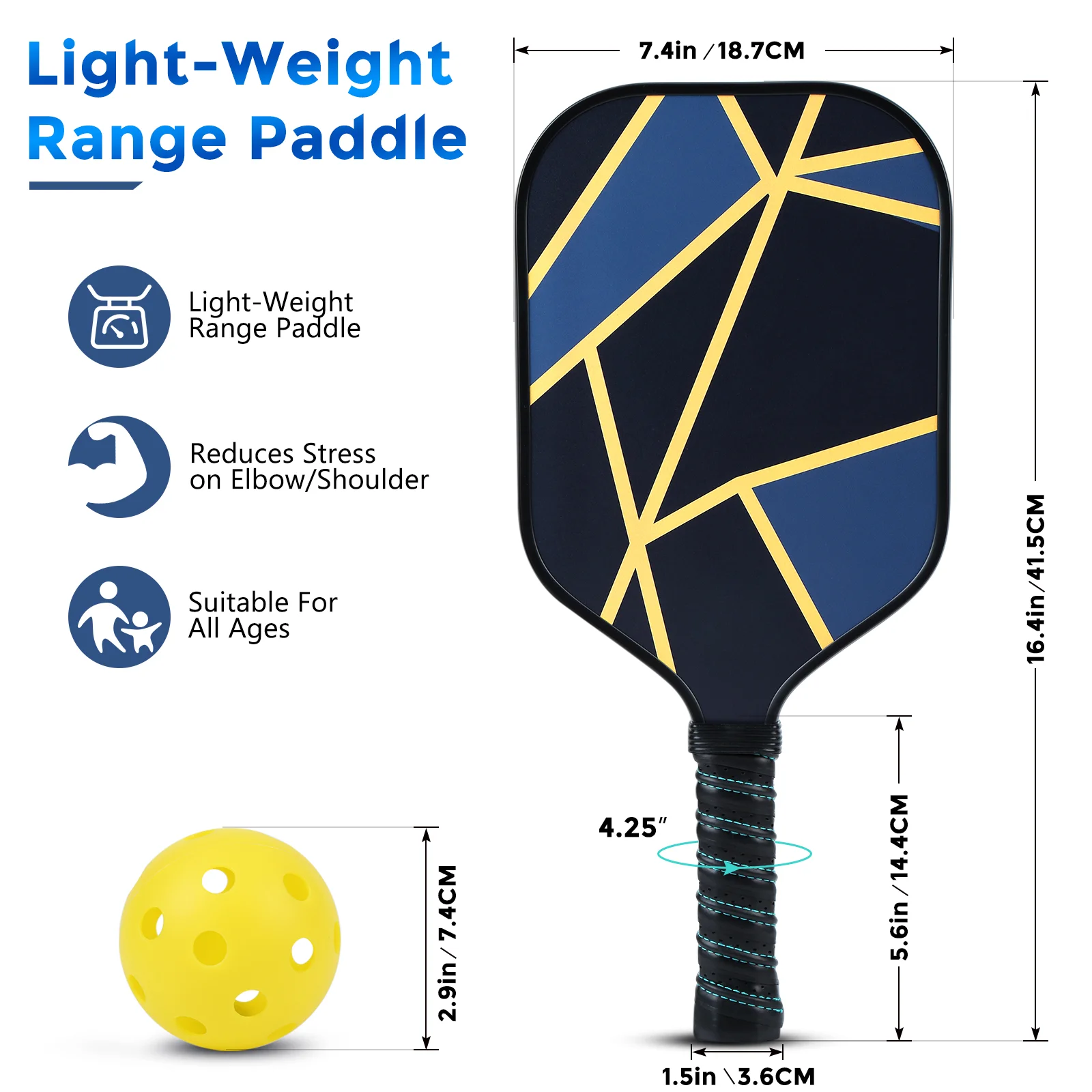 Pickball Palette Game USAPA Approved Racket with Portable Bag Beach Tennis Racket Carbon Squash Racket UV Printed Racket Set