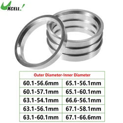 UXCELL ID 자동차 허브 중심 링 휠 보어 센터 스페이서, 60.1mm, 63.1mm, 65.1mm, OD 56.1mm, 56.6mm, 54.1mm, 60.1mm, 4 개