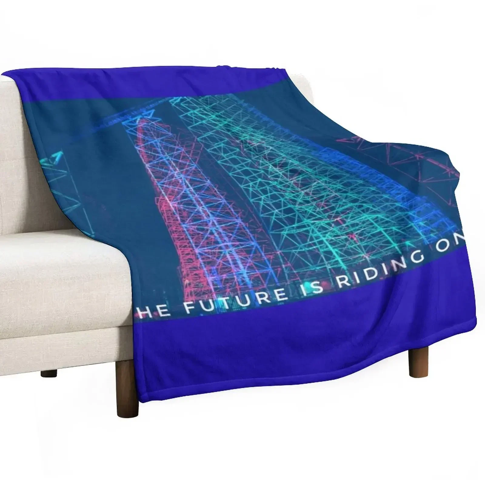 

The Future is Riding On It Throw Blanket Softest wednesday christmas gifts Extra Large Throw Blankets