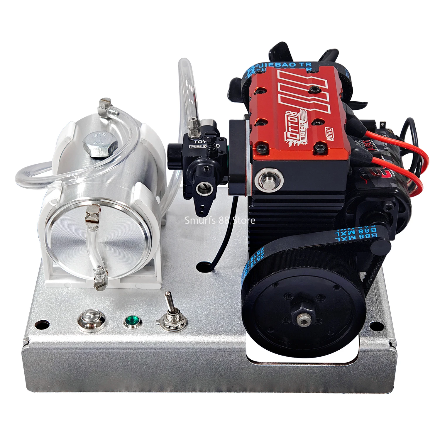 TOYAN FS L200AC Engine Model with Start Base Metal Twin Cylinder Four Stroke Engine Air-cooled Version Finished Product Toys