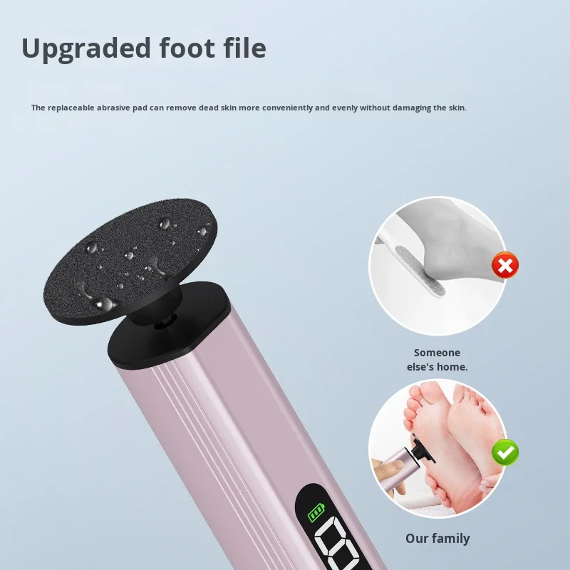 Electric Foot File Callus Remover for Feet Rechargeable Foot Grinder Dead Skin Pedicure Tools