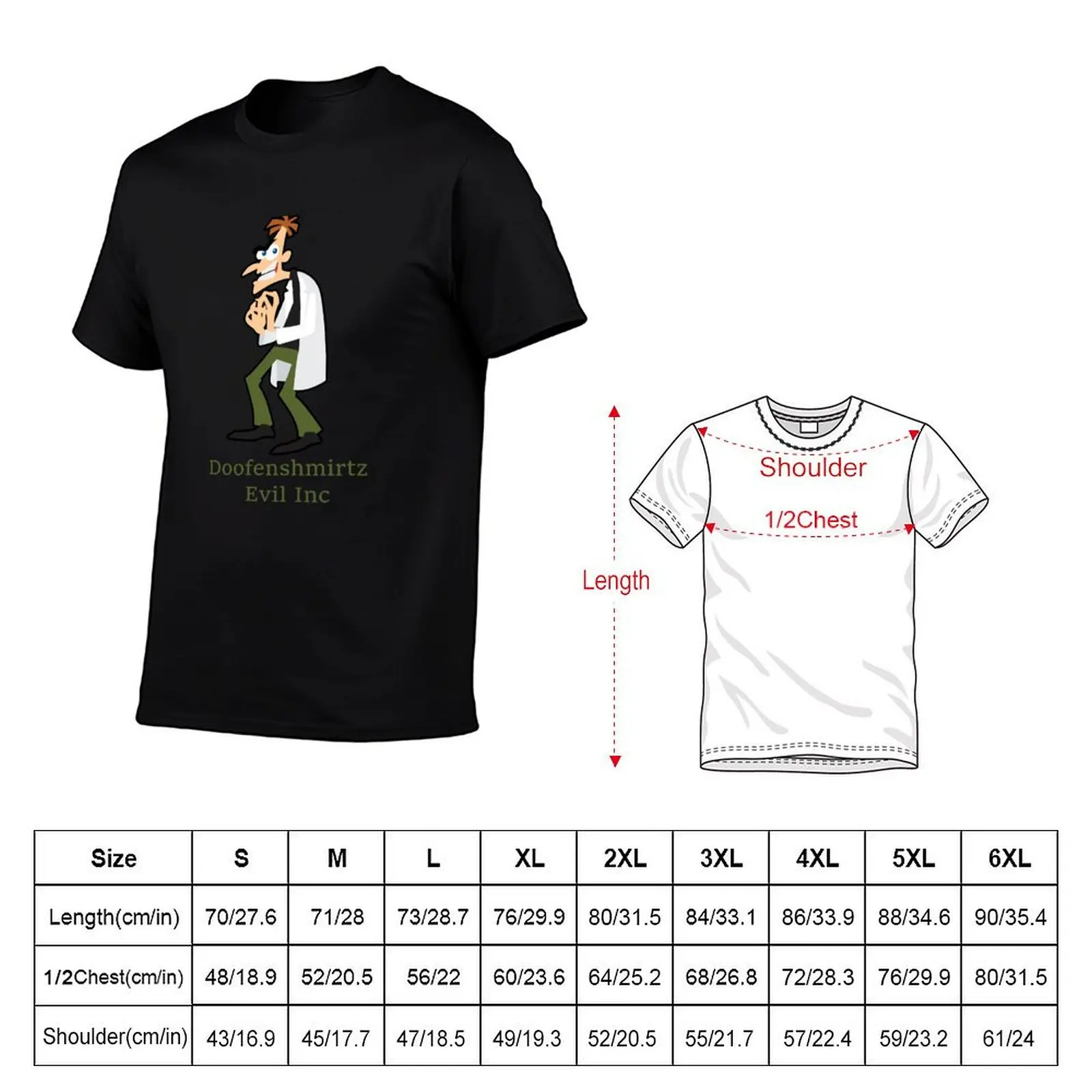 phineas and ferb doofenshmirtz T-Shirt Funny t-shirt Louboutins designer shirts luxury clothes men