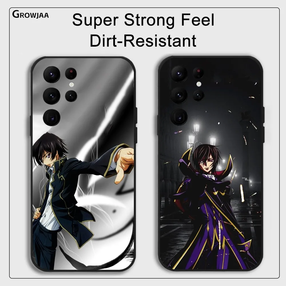 C-Code G-Geass Hot Animation Phone Case For Samsung Galaxy S25 S24 S22 S23 Ultra S21 S20 Plus 5G Protective Silicone Funda