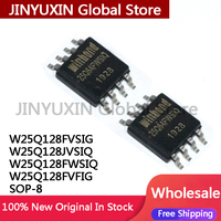 5Pcs 100% New W25Q128FVSIG W25Q128JVSIQ W25Q128FWSIQ W25Q128FVFIG W25Q128 SOP-8 IC Chipset in stock Wholesale