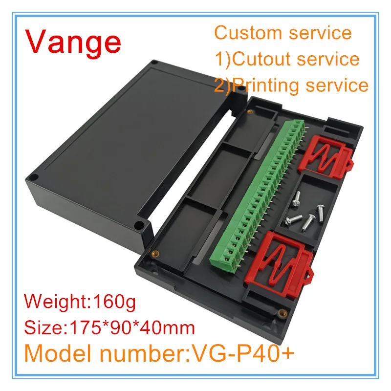 Vange محطة كتلة صندوق وصلات 175*90*40 مللي متر ABS البلاستيك علبة توزيع إلكترونيات