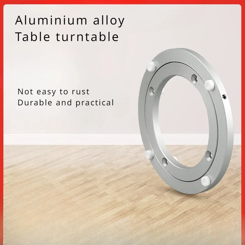 Table d'Exposition en Alliage d'Aluminium, Meuble d'Hôtel, Rond en Verre