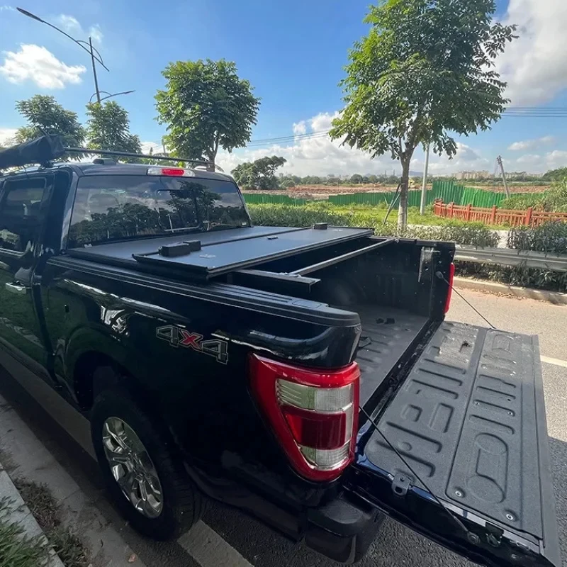 Factory Hot SaleHigh Quality Pickup Folding Tonneau Covers Lift-Up Tri-Fold Bed Cover F0 Accsori