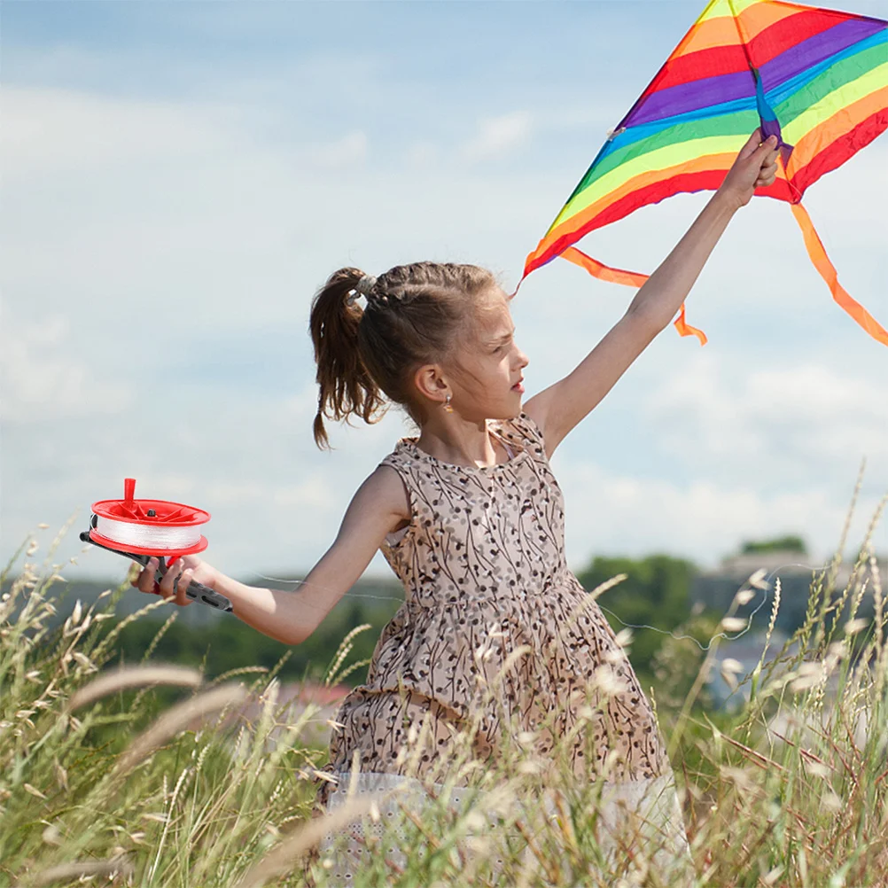 3Pcs Kite Reel Plastic Spool Snap Swivel Easy Use Outdoor Flying Accessories 100m Line Winder Kite Sports Tool