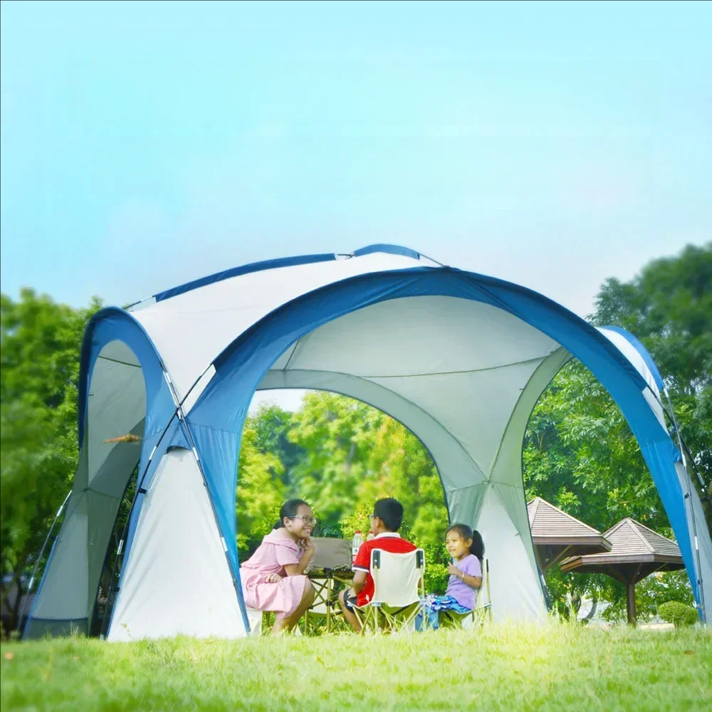 Outdoor Camping Shade Tent Family Travel Rain and Sun Protection PU3000MM Silver Coated Canopy Ball Tent Dome ultralight tent