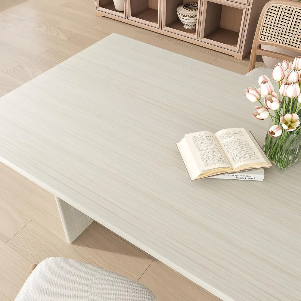 Papel de contato de grão de madeira, casca e bastão à prova d'água para bancadas, 32x354 polegadas, cobertura de bancada branca creme