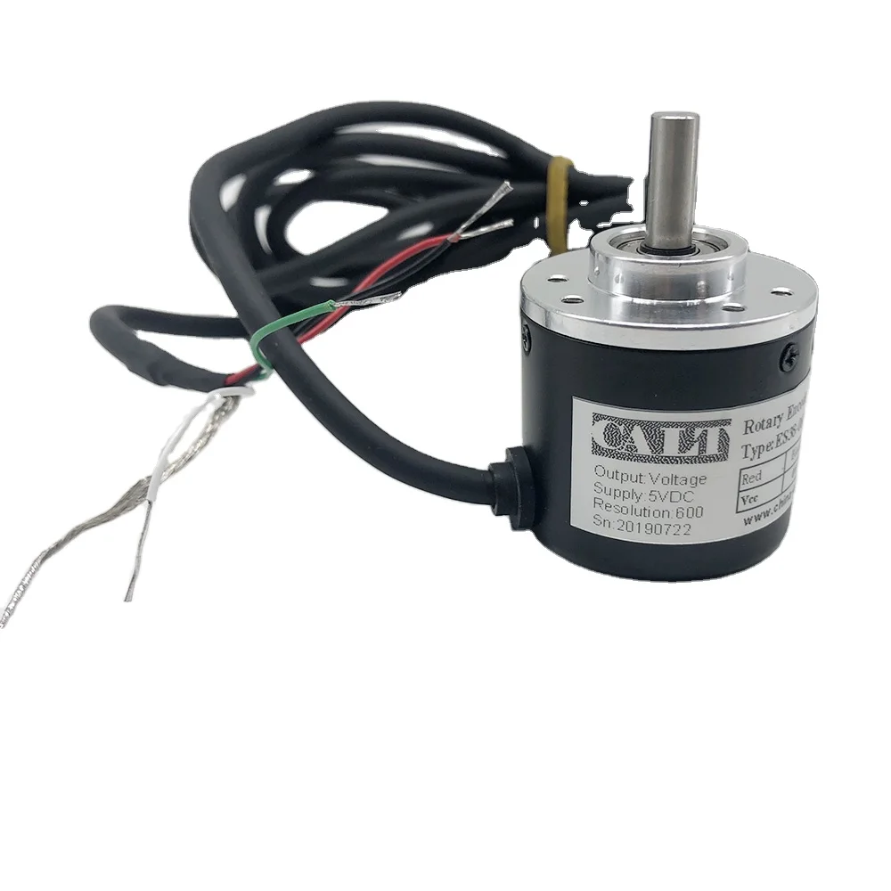 

200 Pulse 6mm Solid Shaft Incremental Optical Rotary Encoder ES38-06G200BST5