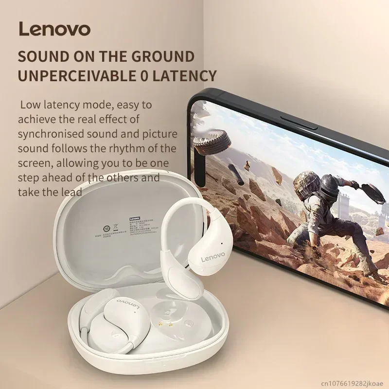 Lenovo New TA330 Ear Hook Earphones Wireless Bluetooth 5.4 Headphones HiFi Stereo HD Mic Call Earbuds Game Music Open Headset