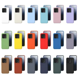 Shockproof Liquid Silicone Case for Xiaomi17 15 14 Pro Mi 13T Soft Silky Touch Full Protection Phone Cover with Retail Package